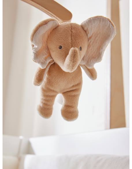 Mobile musical bras en bois - bali moka & snow Ecru 5 - vertbaudet enfant 