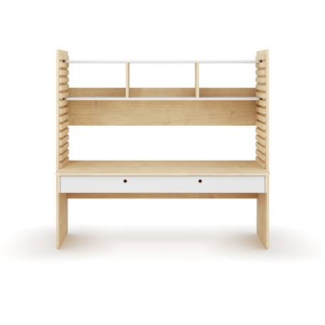 Bureau évolutif avec rangement lewis Bois et blanc 4 - vertbaudet enfant 
