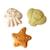 Mini set de plage & jardin - 7 pièces en paille de blé Multicolore 2 - vertbaudet enfant 