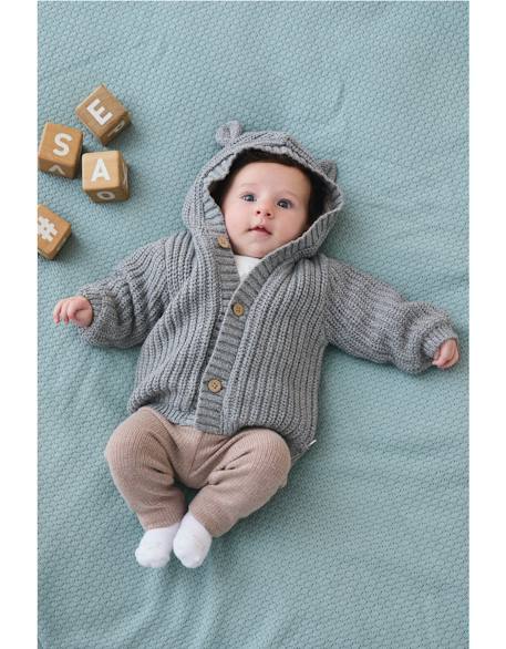 Mantelet en tricot Gris 2 - vertbaudet enfant 