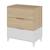 Commode 3 tiroirs dixie Blanc et bois 1 - vertbaudet enfant 