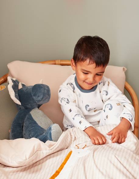 Peluche small ops en veloudoux Bleu 2 - vertbaudet enfant 
