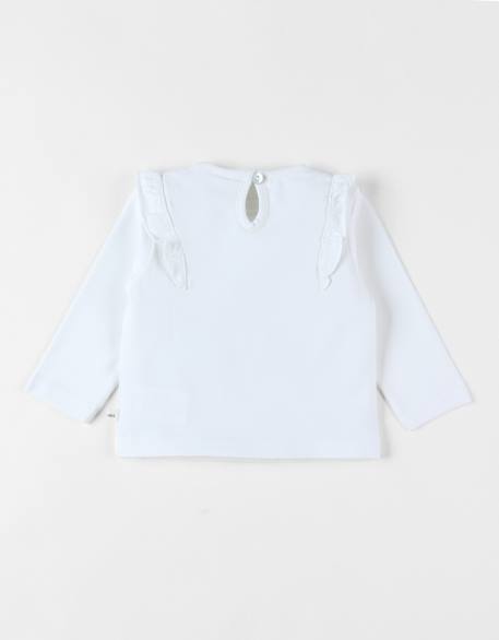 T-shirt fille Blanc 2 - vertbaudet enfant 