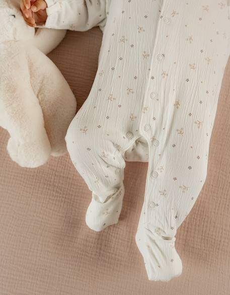 Pyjama bébé jersey fantaisie Blanc 4 - vertbaudet enfant 