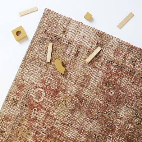 Tapis persan jute & coton poola Marron 1 - vertbaudet enfant 