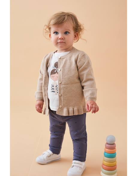 Cardigan en tricot Beige 6 - vertbaudet enfant 