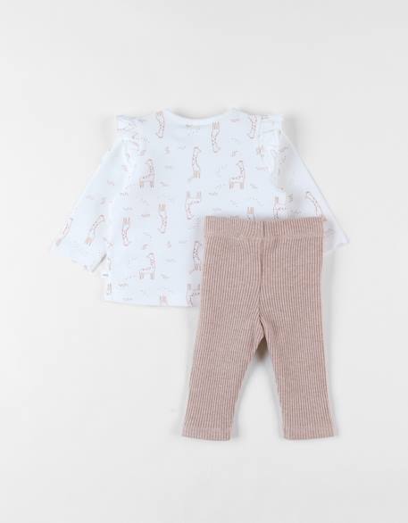 Lot t-shirt + legging jersey Blanc 2 - vertbaudet enfant 
