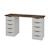 Bureau avec rangement sirius Blanc 3 - vertbaudet enfant 