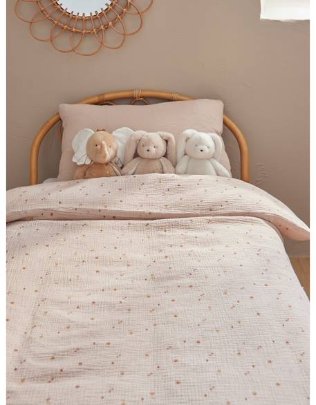 Housse de couette  mousseline de coton Beige 5 - vertbaudet enfant 