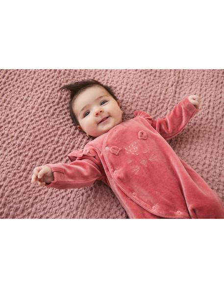 Pyjama en velours côtelé guépard Rose 2 - vertbaudet enfant 