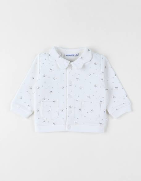 Cardigan coton Blanc 1 - vertbaudet enfant 