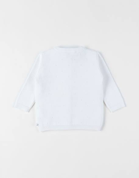 Cardigan en tricot coton Blanc 5 - vertbaudet enfant 