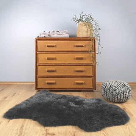 Tapis peau de mouton douchka Gris 2 - vertbaudet enfant 