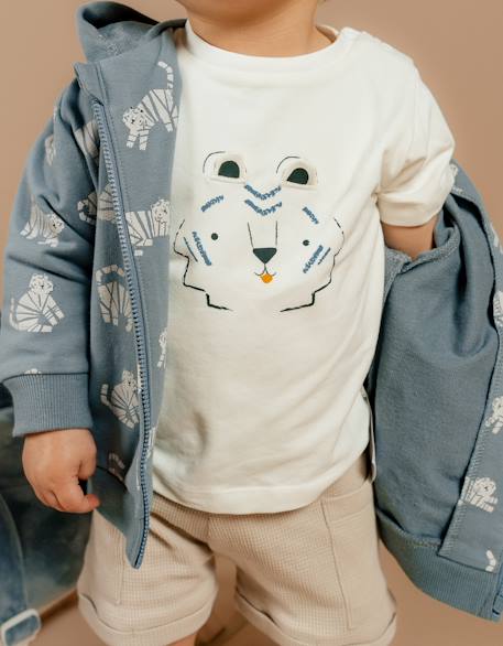 Ensemble t-shirt avec short coton Blanc 3 - vertbaudet enfant 