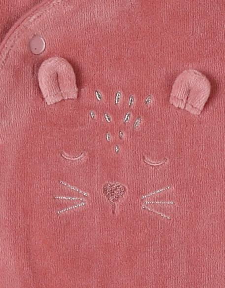 Pyjama en velours côtelé guépard Rose 4 - vertbaudet enfant 