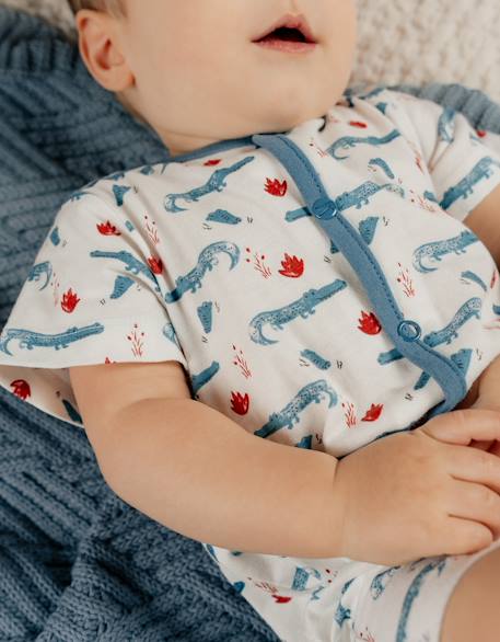 Barboteuse jersey Blanc 3 - vertbaudet enfant 