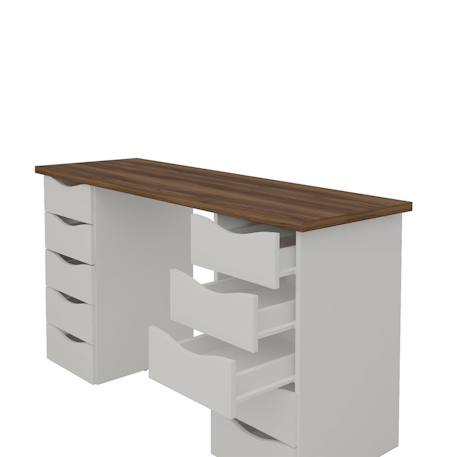 Bureau avec rangement sirius Blanc 2 - vertbaudet enfant 