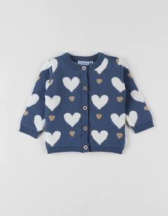 -Cardigan en tricot coeur