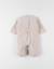 Pyjama en velours côtelé imprimé éléphant Beige 3 - vertbaudet enfant 
