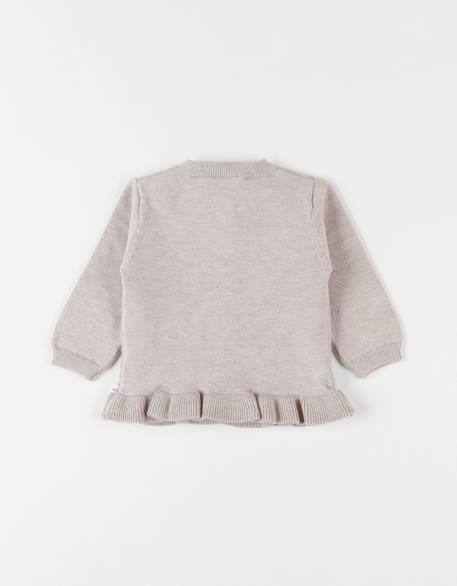Cardigan en tricot Beige 3 - vertbaudet enfant 