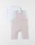 Ensemble salopette + t-shirt éléphant Beige 3 - vertbaudet enfant 