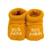 Chaussons naissance - message :  50% maman 50% papa Blanc+Gris+Moutarde+Vert 5 - vertbaudet enfant 