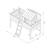 Pack lit cabane mi-hauteur avec tiroirs et matelas donnie bois massif donnie Blanc 5 - vertbaudet enfant 