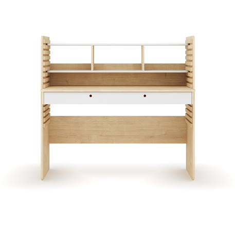 Bureau évolutif avec rangement lewis Bois et blanc 2 - vertbaudet enfant 