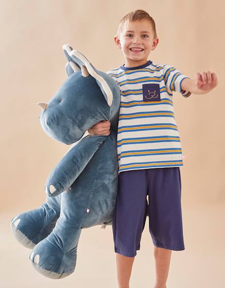 Peluche large ops en veloudoux Bleu 4 - vertbaudet enfant 
