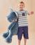 Peluche large ops en veloudoux Bleu 4 - vertbaudet enfant 