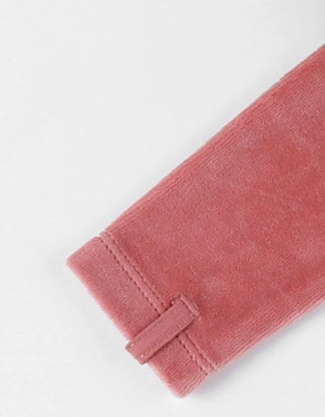 Pyjama en velours côtelé guépard Rose 6 - vertbaudet enfant 