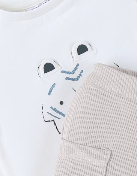 Ensemble t-shirt avec short coton Blanc 5 - vertbaudet enfant 