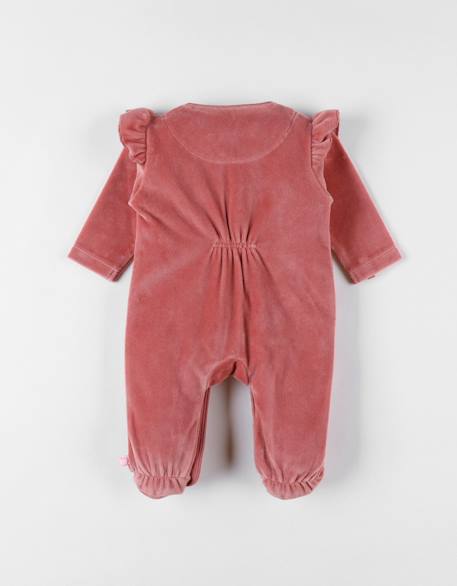 Pyjama en velours côtelé guépard Rose 3 - vertbaudet enfant 