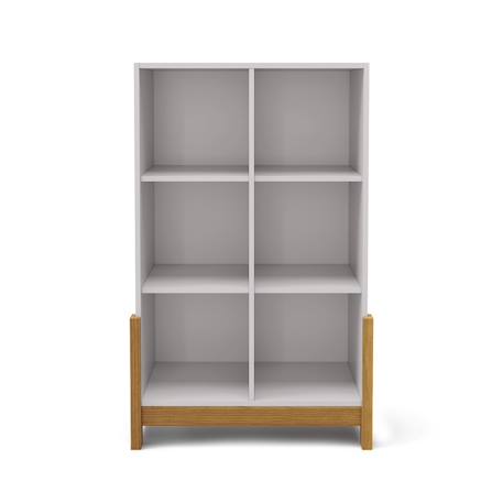 Étagère 6 cubes verticale kenan Blanc et noisette 2 - vertbaudet enfant 