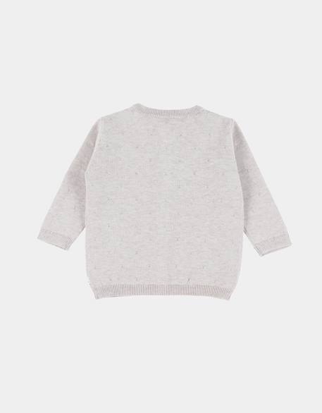 Cardigan en tricot coton Beige 3 - vertbaudet enfant 