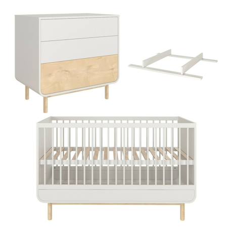 Chambre complète montessori bébé sasha Blanc 1 - vertbaudet enfant 