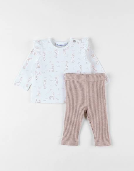 Lot t-shirt + legging jersey Blanc 4 - vertbaudet enfant 