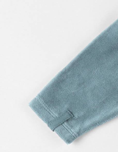 Pyjama en velours côtelé dino Bleu 5 - vertbaudet enfant 