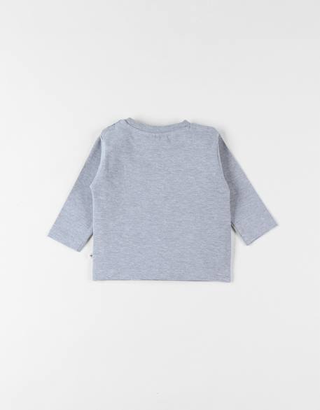 T-shirt ours chiné Gris 3 - vertbaudet enfant 