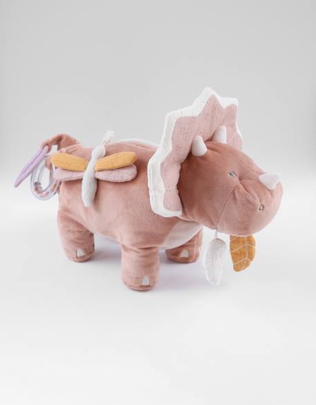 Peluche d'activités popsie en veloudoux® et mousseline de coton Rose 1 - vertbaudet enfant 