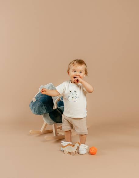 Ensemble t-shirt avec short coton Blanc 2 - vertbaudet enfant 