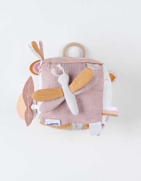 Cube d'activités popsie gigi & louli en veloudoux® Blanc 1 - vertbaudet enfant 