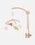 Mobile musical bras en bois - bali moka & snow Ecru 1 - vertbaudet enfant 
