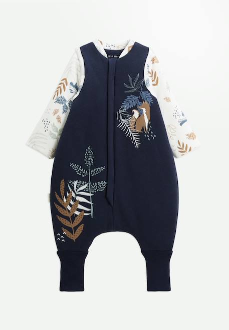 Turbulette d'hiver avec pieds retroussables et manches amovibles bivouac Bleu 1 - vertbaudet enfant 
