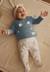 Ensemble bébé veste en coton matelassé et pantalon en velours petite balade Ecru 1 - vertbaudet enfant 