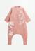 Turbulette d'hiver en velours avec pieds retroussables et manches amovibles bébé rosa Rose 1 - vertbaudet enfant 