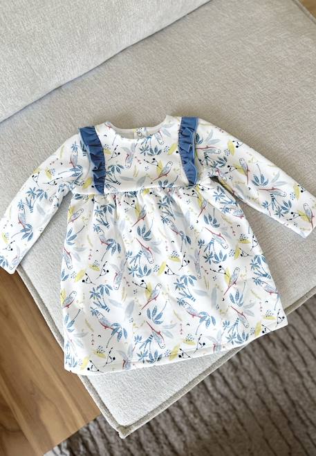 Robe enfant en molleton bianca  - vertbaudet enfant