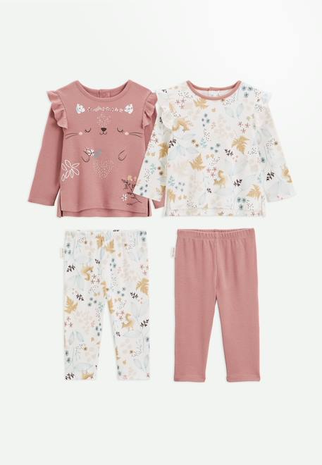 Lot de 2 pyjamas bloom Rose 1 - vertbaudet enfant 