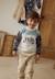 Sweat-shirt bébé en molleton félintrépide Bleu 1 - vertbaudet enfant 
