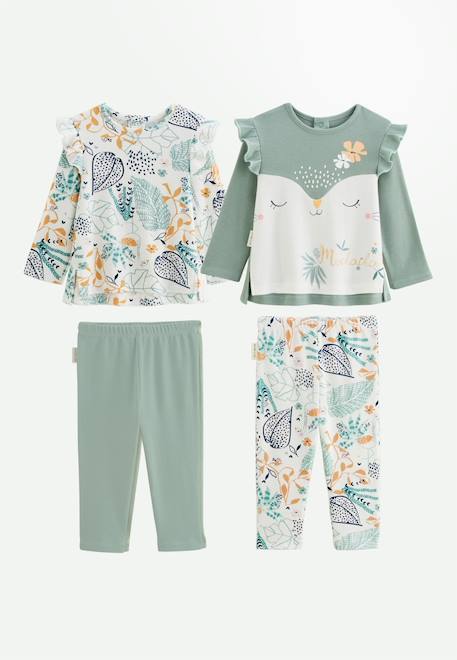 Lot de 2 pyjamas bébé holamuchacha Ecru 1 - vertbaudet enfant 
